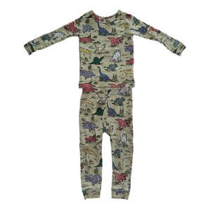 GAP Organic Brushed Cotton PJ Set, Dino Print, 18 - 24 months